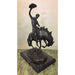 Rodeo Cowboy on Horse Bronze Statue