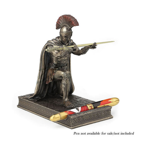 Roman Commander Kneeling Pen Holder With Letter Opener