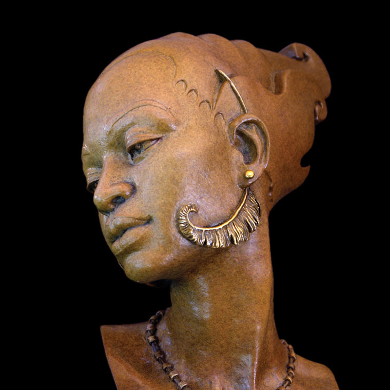 Romance- African American Female Bust by Thomas Blackshear