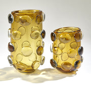 Rondella Vases Amber Art Glass 2