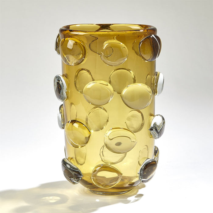 Rondella Vases Amber Art Glass 3