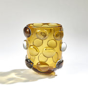 Rondella Vases Amber Art Glass 4