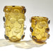 Rondella Vases Amber Art Glass