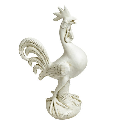 Rooster Crowing Garden Statue