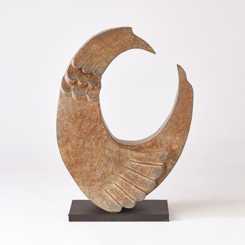 Rooster Sculpture Oxidized Finish