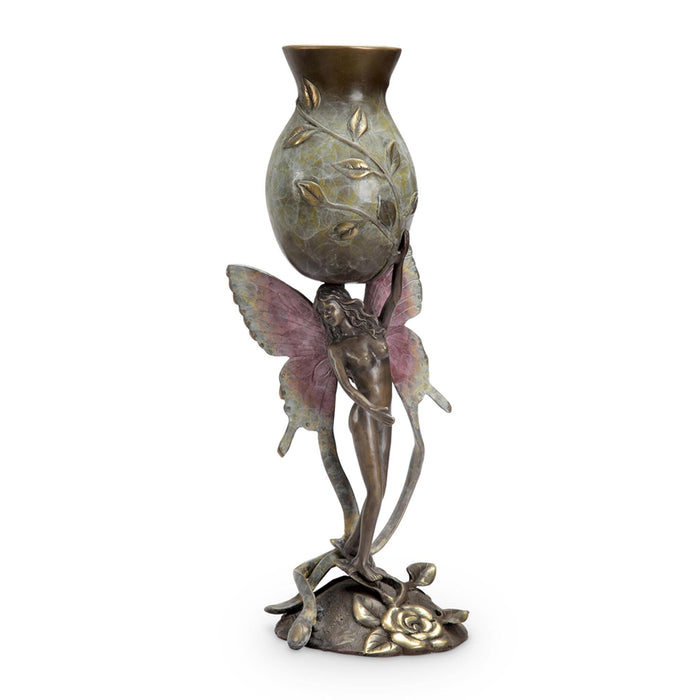Rose Garden Fairy Decorative Vase