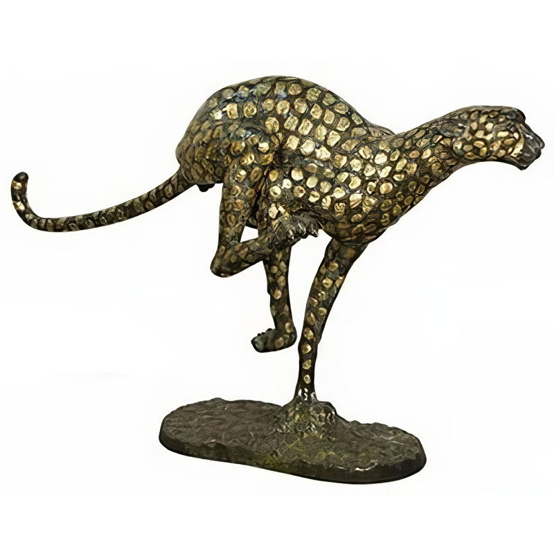Running Cheetah Statue