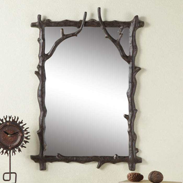 Rustic Branch Wall Mirror by San Pacific International/SPI Home