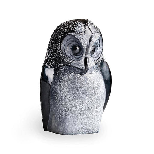 Safari Owl Black Crystal Sculpture-Large by Mats Jonasson