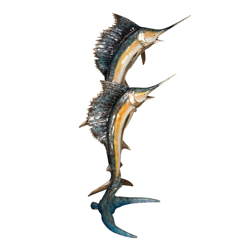 Sailfish Duo Bronze Fountain