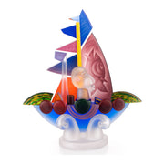 Sailor Sailboat Blown Glass Sculpture
