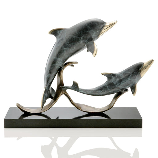 Sailor's Delight Double Dolphins Statue by San Pacific International/SPI Home