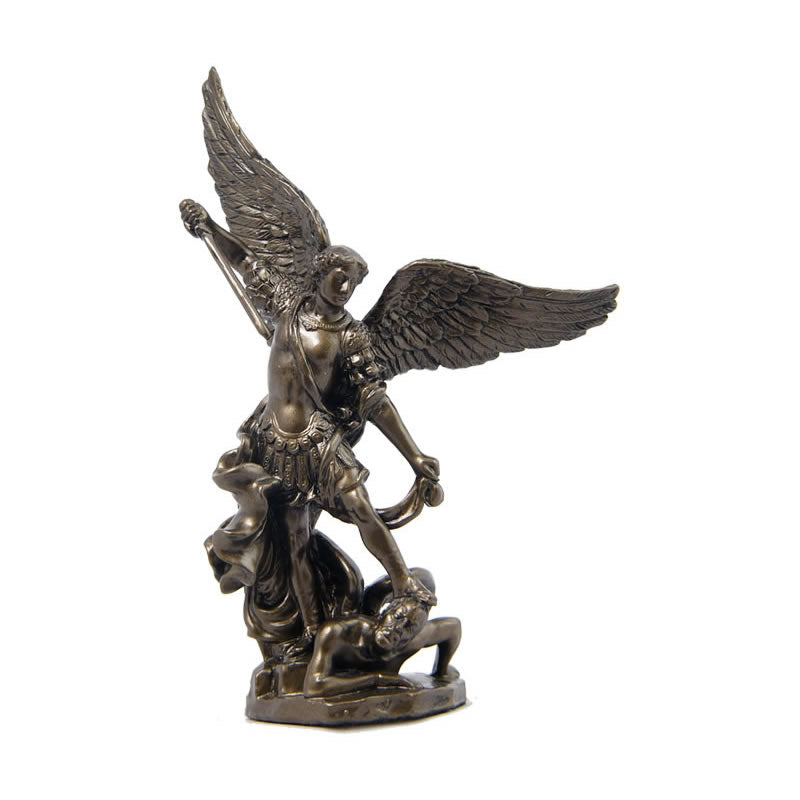 St. Michael Slaying Demon Statue