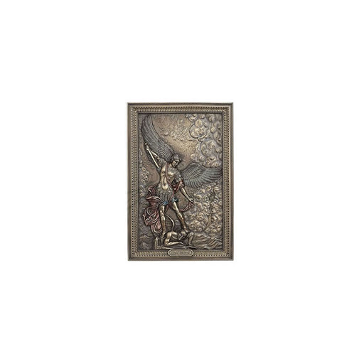 Saint Michael Tramples Demon Wall Plaque by Veronese Design