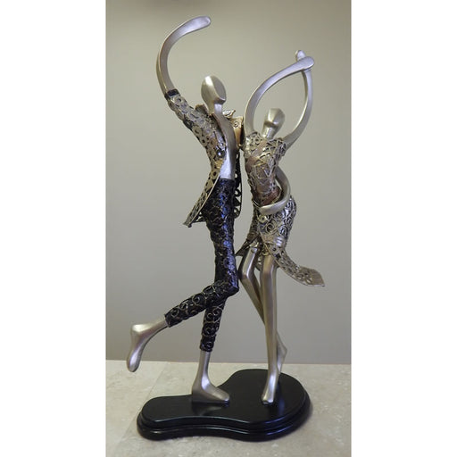 Salseros Modern Dancing Couple Sculpture by Artmax