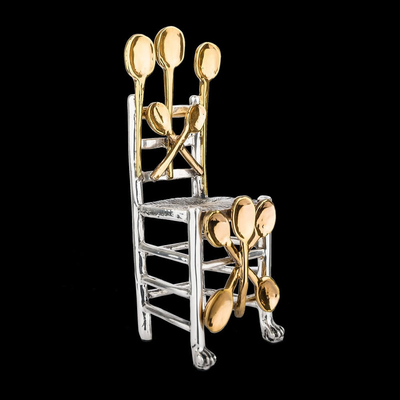 Chairs with Spoons Sculpture by Salvador Dali
