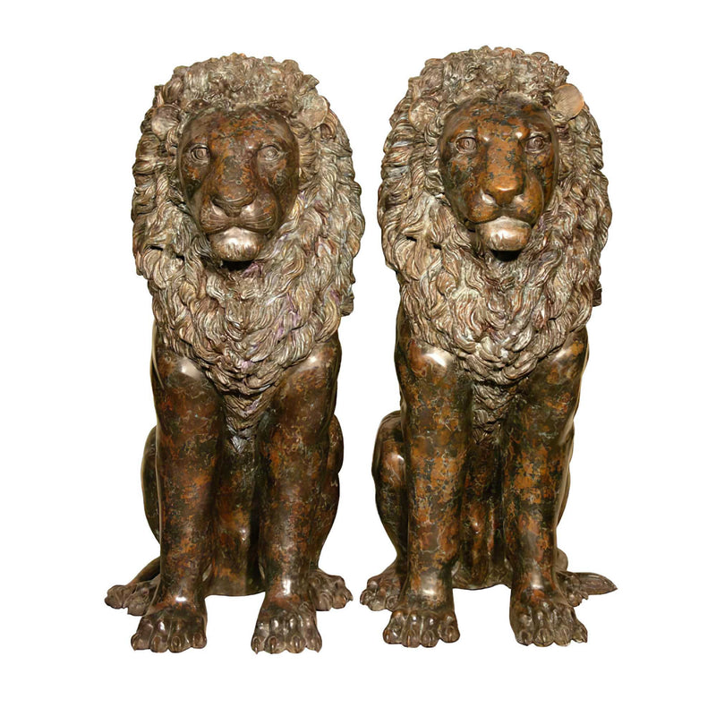 Sculptures Of Lions For Entrance