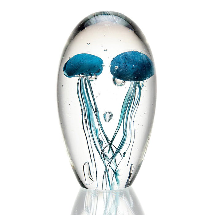 Sea Blue Jellyfish Duo Statue- Glow in the Dark by San Pacific International/SPI Home
