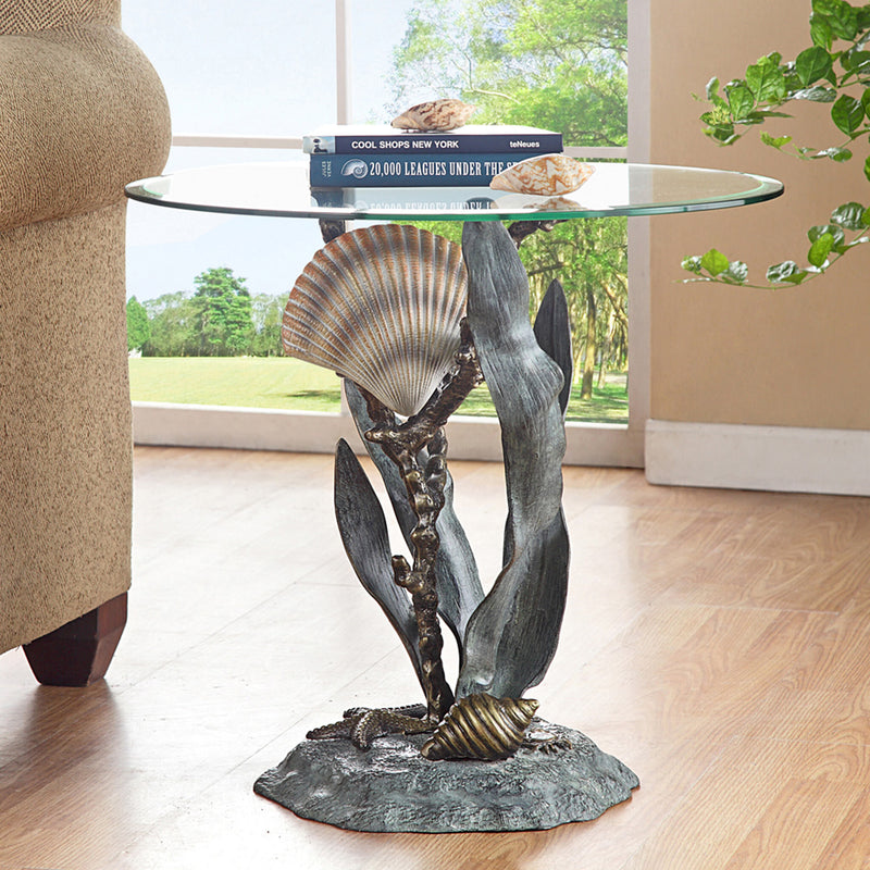 Shells and Sea Grass End Table by San Pacific International/SPI Home