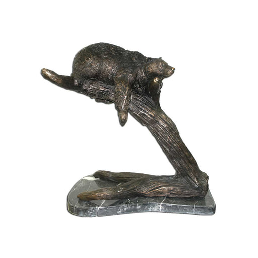 Sleeping Bear Bronze Sculpture