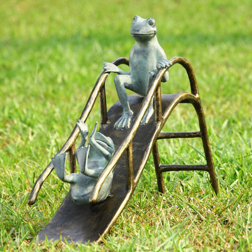Sliding Frogs Garden Sculpture by San Pacific International/SPI Home