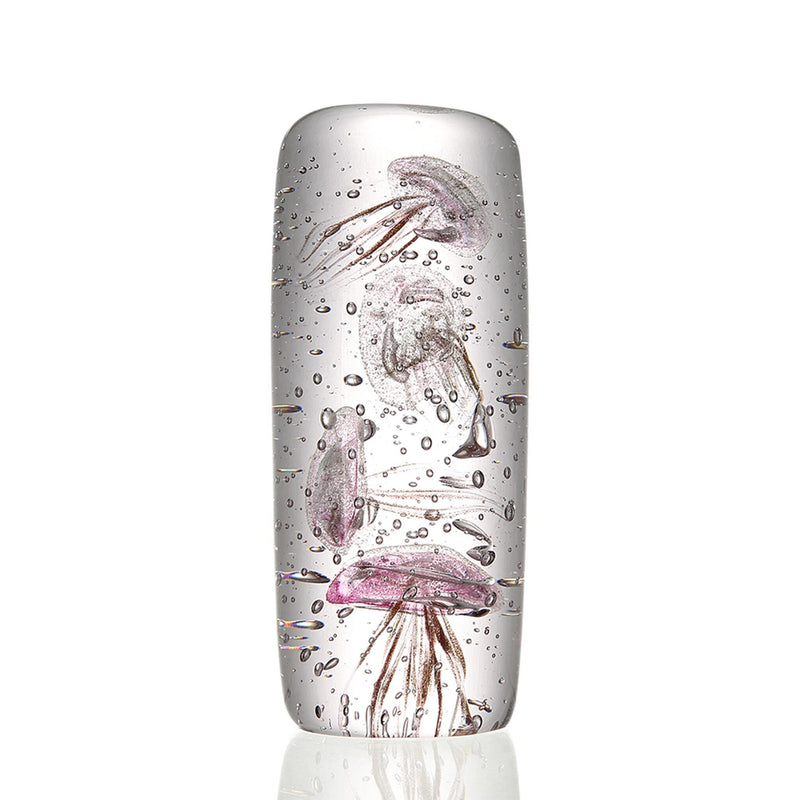 Small Pink Glass Jellyfish Quartet Statue- Glow in the Dark by San Pacific International/SPI Home