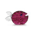 Snippy Fish Small Art Glass Purple Borowski