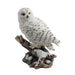 Snow Owl Perching On Branch Statue