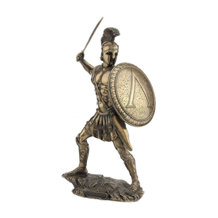 Spartan Warrior with Sword and Shield Statue