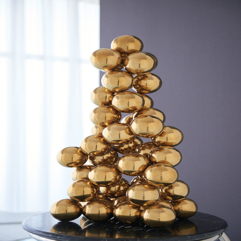Sphere Sculpture Brass