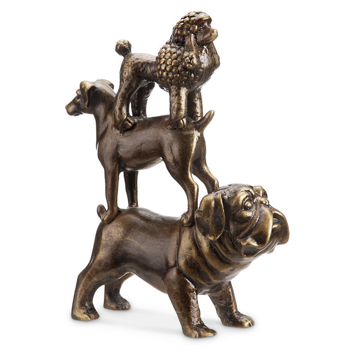 Stacked Dog Trio Sculpture by San Pacific International/SPI Home