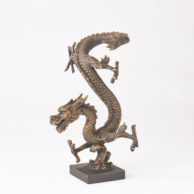 Standing Dragon Iron Statue 2