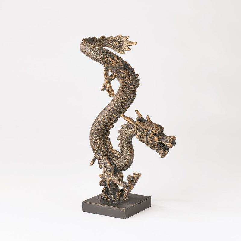 Standing Dragon Iron Statue