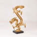 Standing Gold Dragon Statue