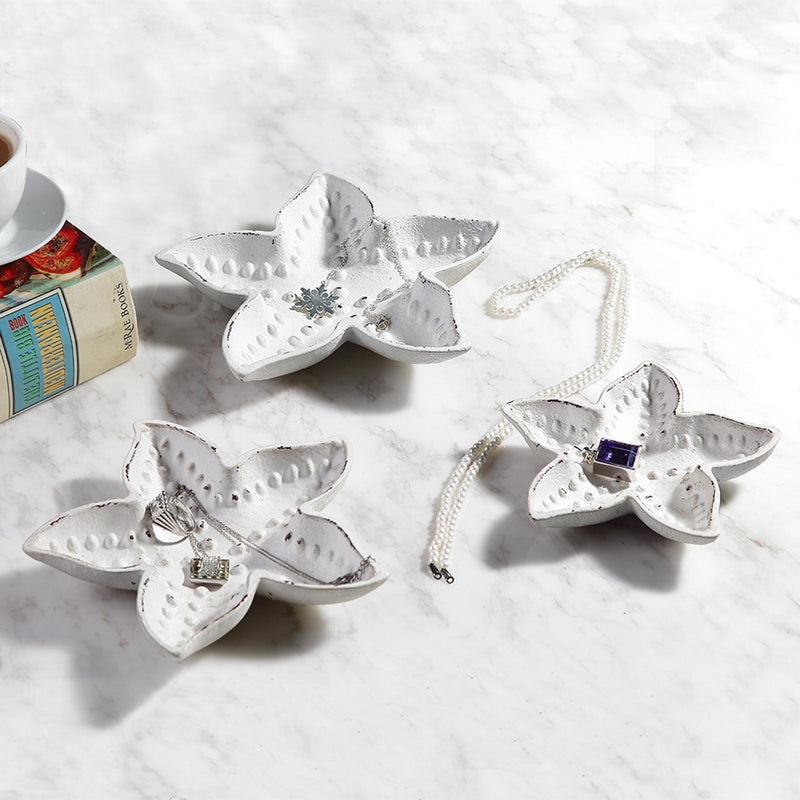 Starfish Dishes-Jewelry Trays, Set of 3 by San Pacific International/SPI Home