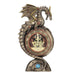 Steampunk Dragon Perching On Clock