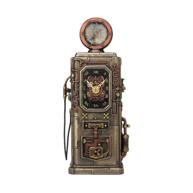 Steampunk Fuel Dispenser Tower Clock — AllSculptures