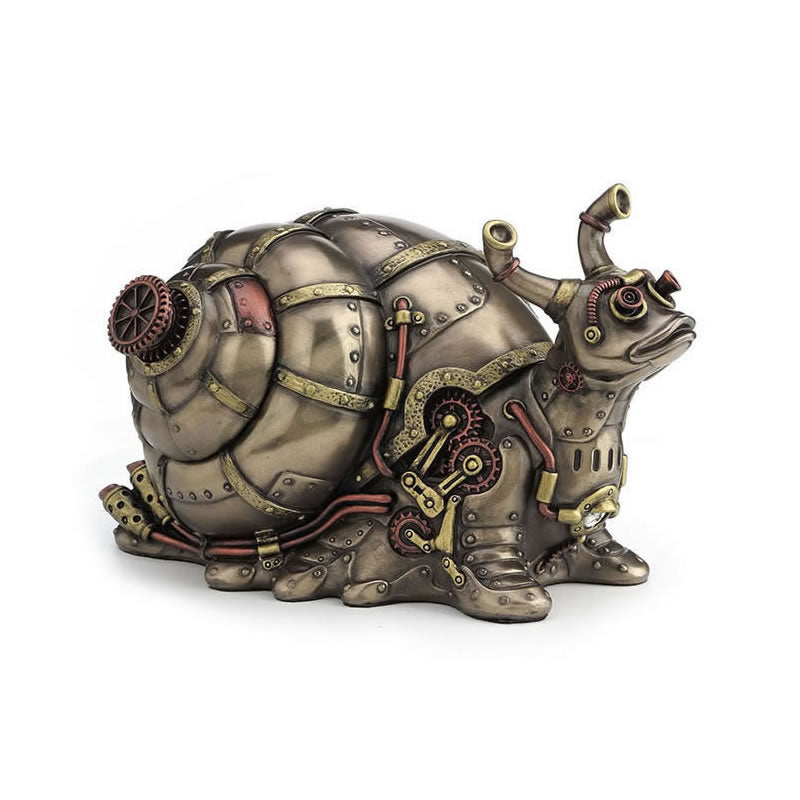 Steampunk Giant Land Snail Trinket Box — AllSculptures