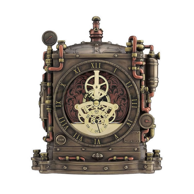 Steampunk Grand Machine Mantel Clock