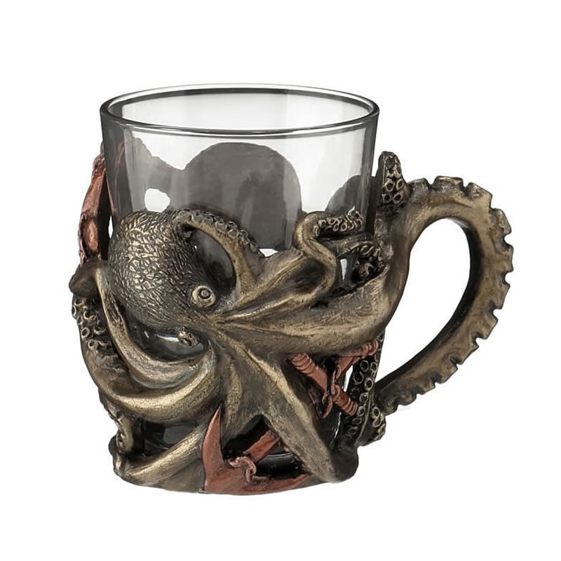 Steampunk Octopus Shot Glass With Handle