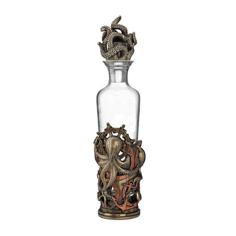 Steampunk Octopus Spirit Decanter