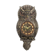 Steampunk Owl Pendulum Wall Clock