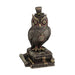 Steampunk Owl with Top Hat On Books Statue