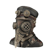 Steampunk Plague Doctor Bust Trinket Box