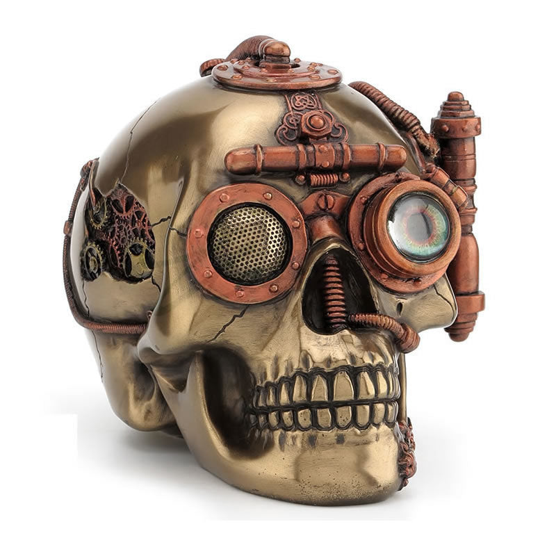 Steampunk Skull Trinket Box