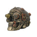 Steampunk Skull With Leather Texture Trinket Box