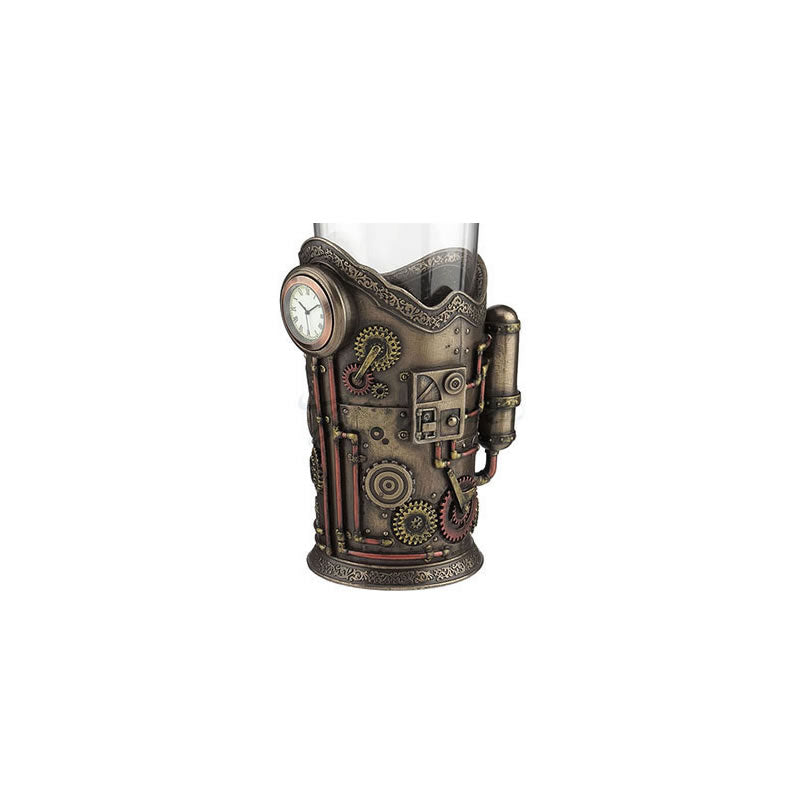 Steampunk Spirit Decanter with Clock by Veronese Design