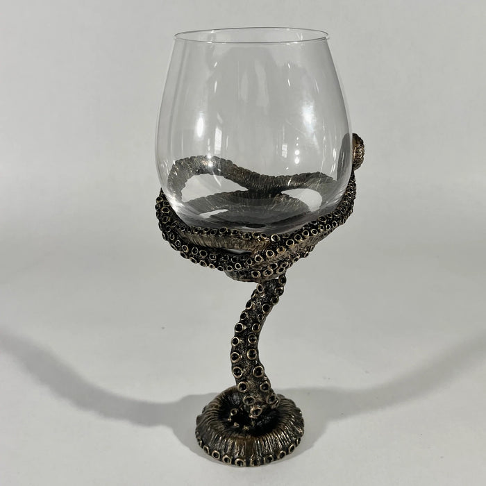Steampunk Octopus Tentacle- Wine Glass