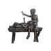 Story Time- Kids on Bench, Bronze