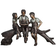 Storytime- Kids Reading on Branch Sculpture
